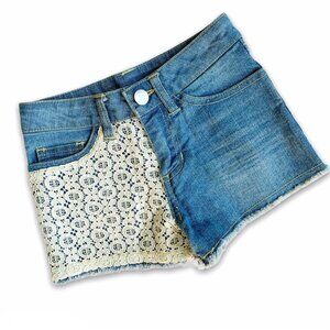 D'Signed Lace Denim Shorts {4/5}